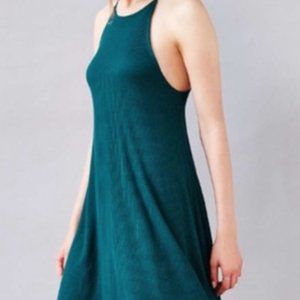 Silence + Noise Ribbed Spaghetti Strap Swing Dress